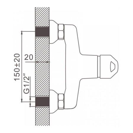 Смеситель для душа Gerhans K12009