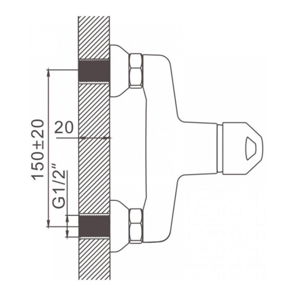 Смеситель для душа Gerhans K12009
