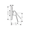 Смеситель скрытого монтажа для душа Hansgrohe Novus Loop 71365000