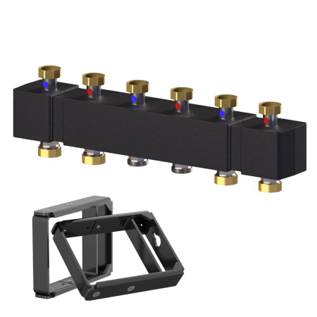 Распределительный коллектор до 5 насосных групп Meibes M66301.931RU с комплектом кронштейнов