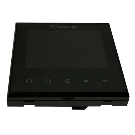 Термостат комнатный чёрный VIEIR VR406-C