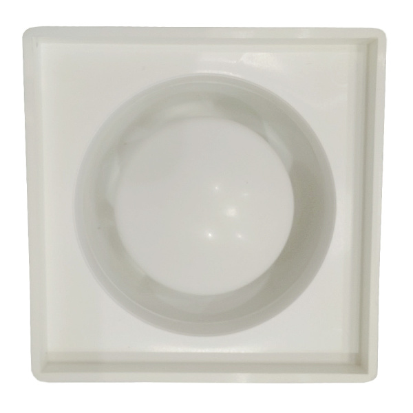 Трап для душа прямой c пластиковой решёткой 150х150 мм Good Work DN 110, белый