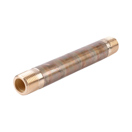 Ниппель удлиненный НР 1/2" х 100 мм бронза Viega