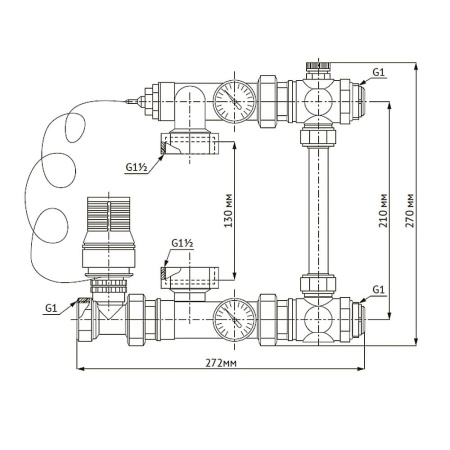 Насосно-смесительный узел UNIPUMP MIX LOOP