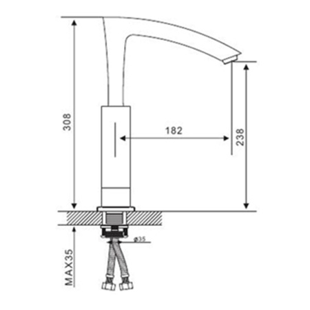 Смеситель для кухонной мойки Gappo Jacob G4007 высокий хром