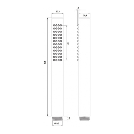 Душевая система Omnires SYSMICRO/KCR 