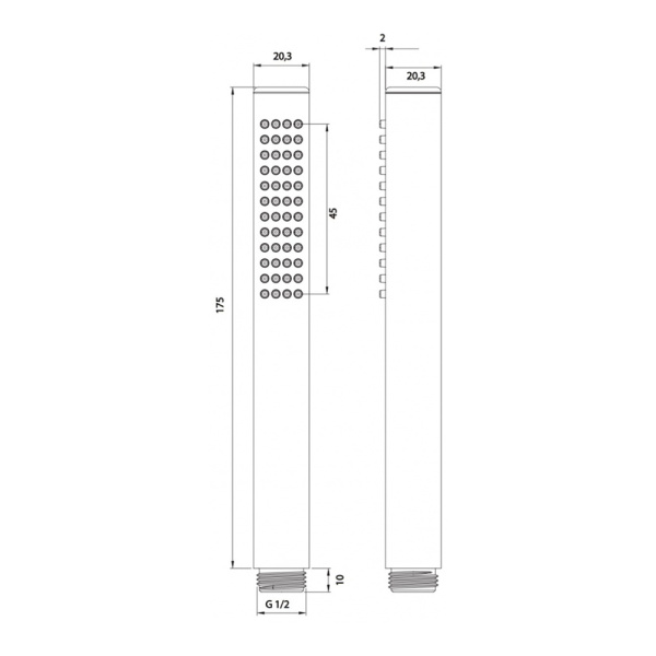 Душевая система Omnires SYSMICRO/KCR 