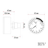 Термоманометр ITAP 485 с осевым подключением 1/2", 4 бар (485B012)