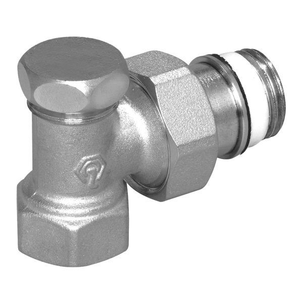 Вентиль радиаторный угловой на обратную подачу 1/2" ВР Rossweiner