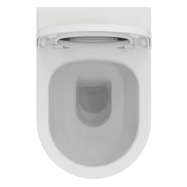 Унитаз подвесной безободковый Ideal Standard Ellisse RimLS с крышкой Soft Close с плавным закрытием