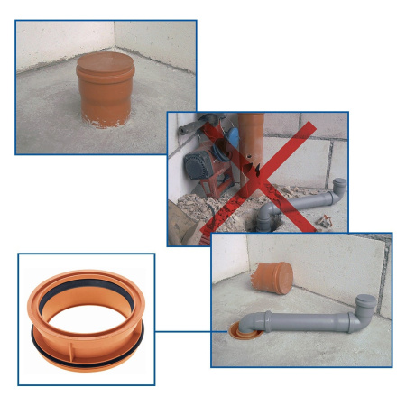 Переходник DN 160/125 наружный для срезанной трубы Airfit