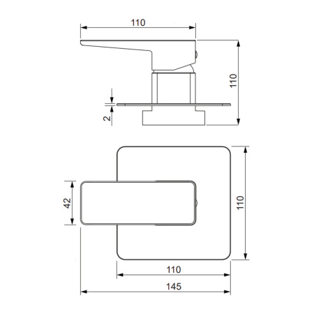 Смеситель для душа скрытого монтажа Omnires Parma BIA/CHR PM7445CRВ белый хром