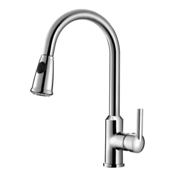 Смеситель для кухонной мойки Gerhans K14082 высокий хром