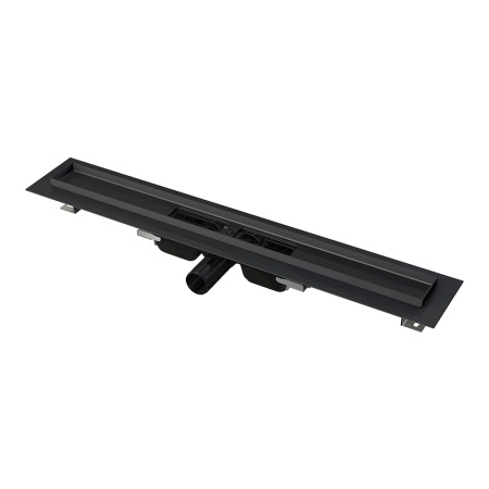 Трап для душа без решетки AlcaPlast APZ101BLACK-950 черный с низким сифоном