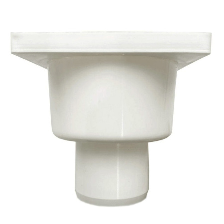 Трап для душа прямой c пластиковой решёткой 150х150 мм Good Work DN 50, белый