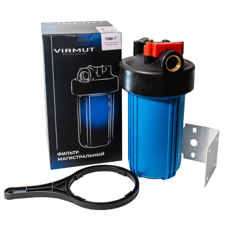 Магистральный фильтр для холодной воды VIRMUT МФБ-10ББ, 1" (синий)