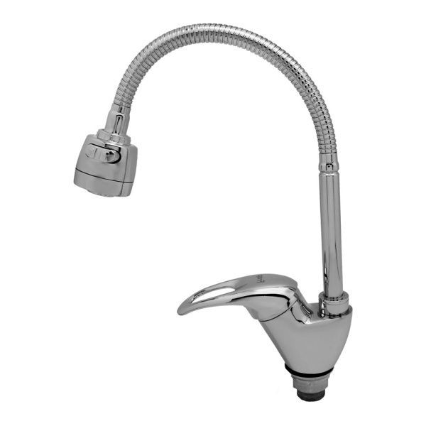 Смеситель для кухонной мойки Frap F4303 высокий хром