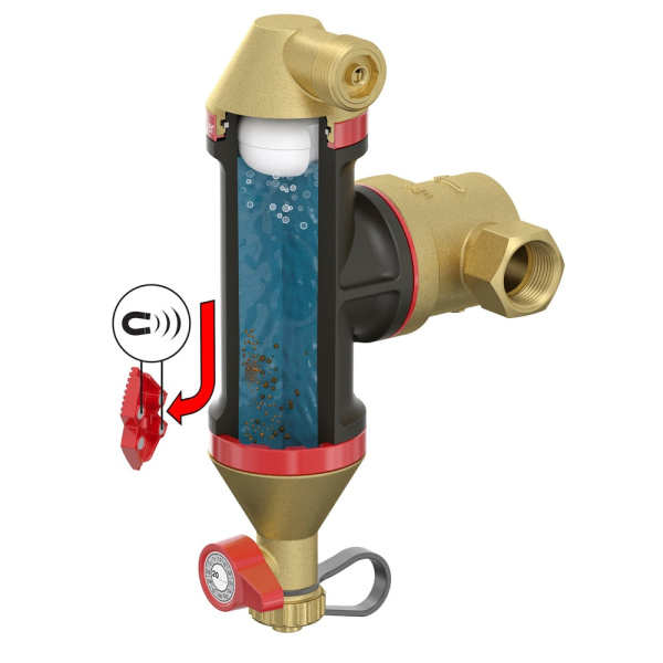 Сепаратор воздуха и шлама Flamco Flamcovent Clean Smart 3/4" Сепаратор воздуха и шлама Flamco Flamcovent Clean Smart 3/4"