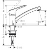 Смеситель для кухонной мойки Hansgrohe Logis M31 71830000
