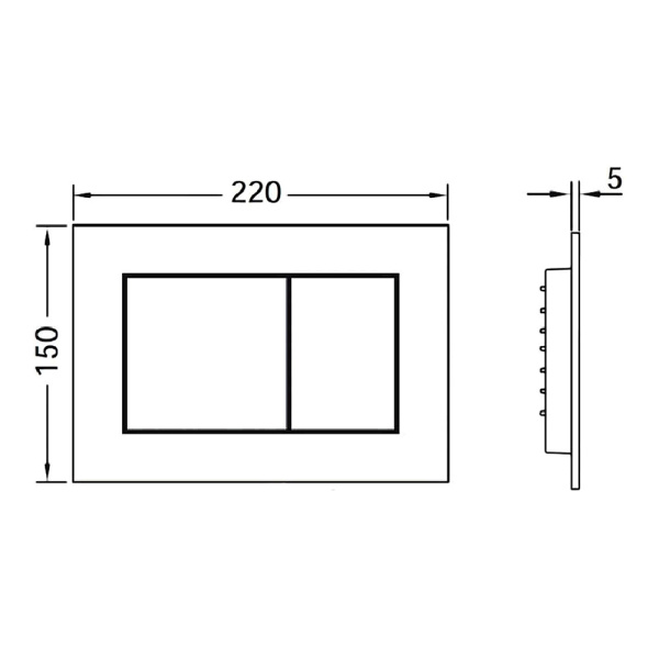 Панель смыва TECEnow арт. 9240401