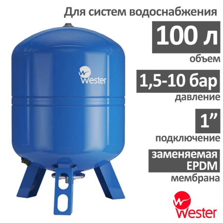 Расширительный бак Wester WAV 100