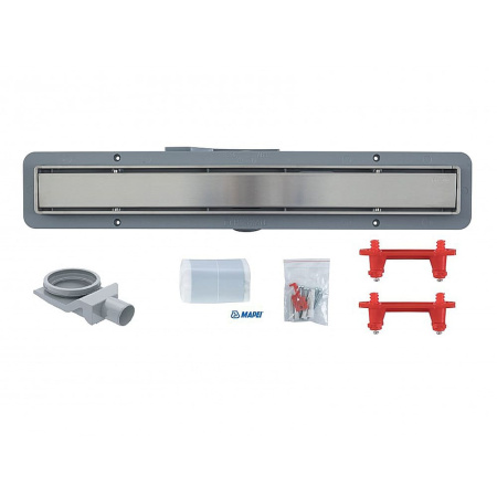 Душевой трап линейный 450 мм 2в1 Pestan Confluo Primo Compact Line (хром матовый / под плитку)