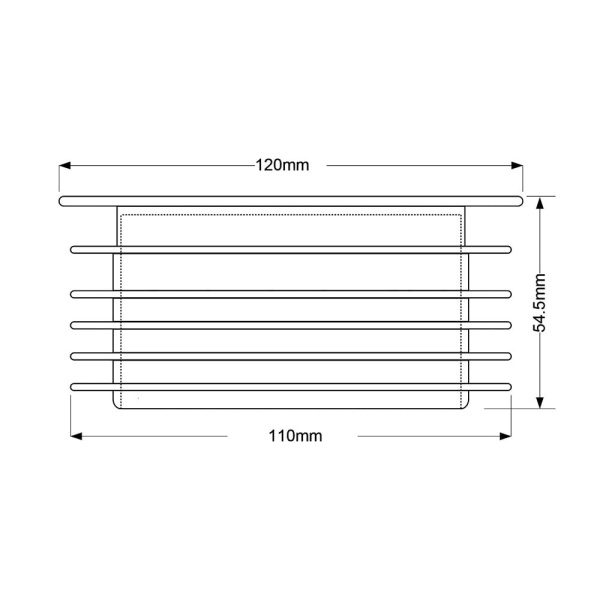Заглушка канализационная торцевая 110 мм McALPINE