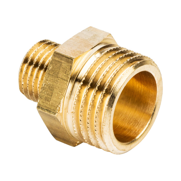 Ниппель переходной латунный 1/2" х 1/4" General Fittings