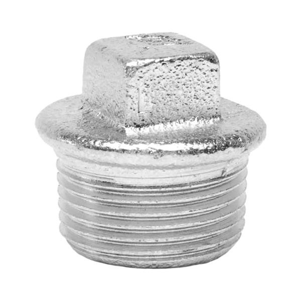 Заглушка оцинкованная чугунная 3/4" НР Platinum Gebo