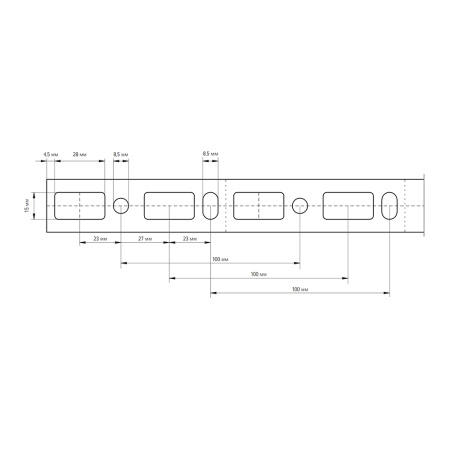 Консоль монтажная 30 х 20 х 250 мм WMR15 Walraven BIS RapidRail
