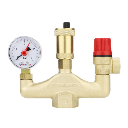 Группа безопасности котла 1", 3 бар, до 50 кВт,  Varmega VM16001