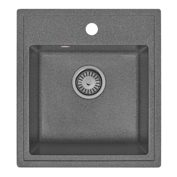 Мойка кухонная ARFEKA DALAGO тёмно-серая из искусственного камня (465 х 500 х 190 мм)