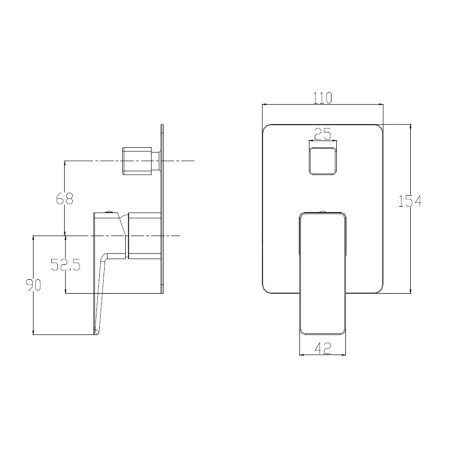 Душевая система скрытого монтажа Omnires Parma BIA/CHR SYSPM16ACRВ белый хром
