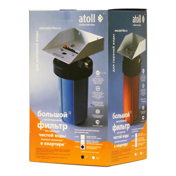 Магистральный фильтр для очистки воды 1" BB10 ATOLL A-11BE без картриджа