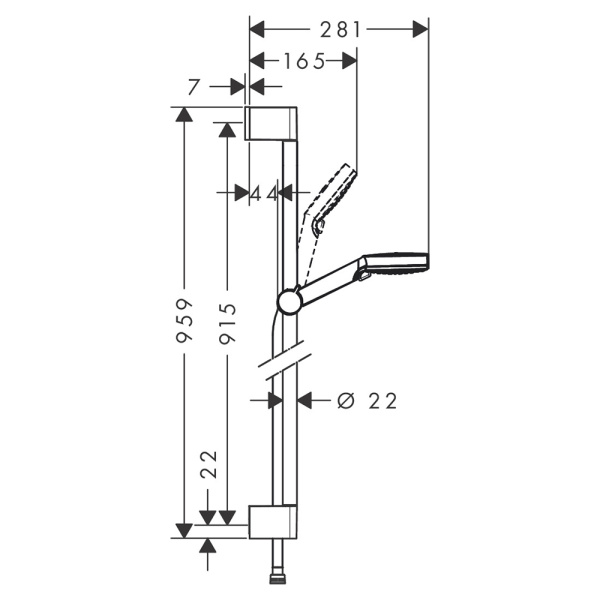 Душевой гарнитур Hansgrohe Crometta Vario 900 26532400
