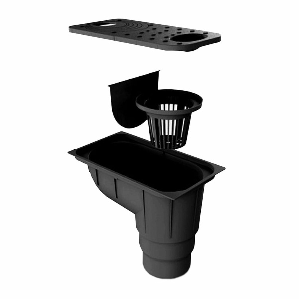 Трап уличный прямой 110-125 Ecoteck (черный)