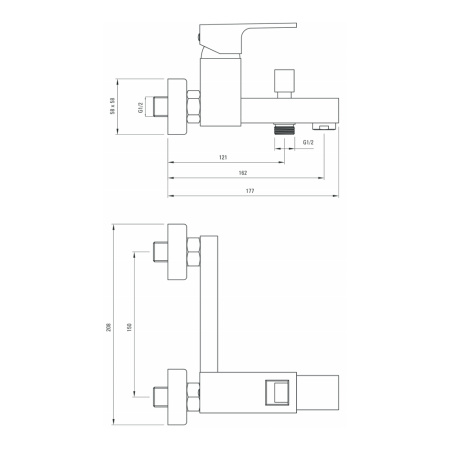 Смеситель для ванны Deante ANEMON BCZ_010M