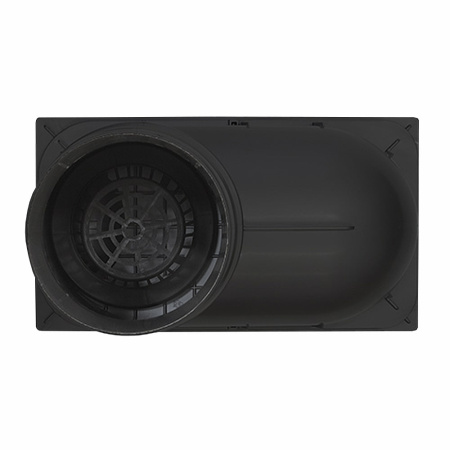 Трап уличный прямой 110-125 Ecoteck (черный)