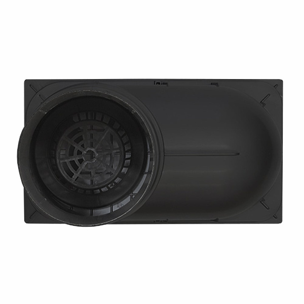 Трап уличный прямой 110-125 Ecoteck (черный)