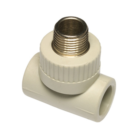 Тройник ПП 25 х 1/2" х 25 НР  Wavin Ekoplastik Чехия