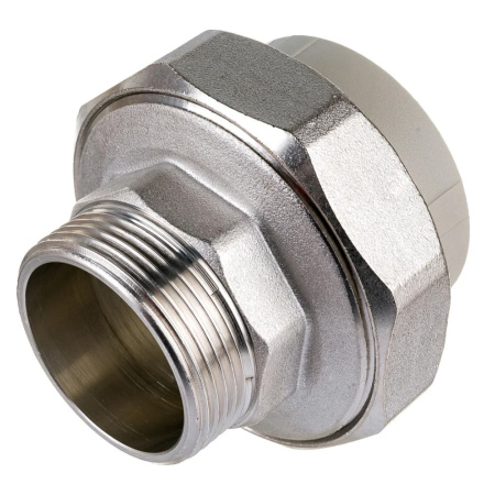 Муфта разъёмная (американка) ПП 50 х 1 1/2" НР серая VALFEX