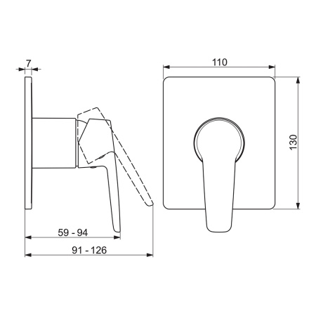 Смеситель для душа Oras Saga Style 3985H