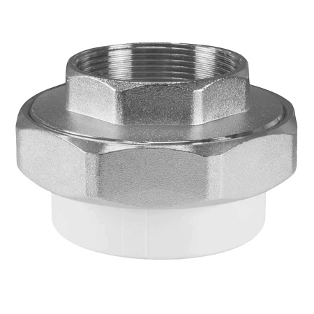 Муфта разъёмная (американка) ПП 32 х 1" ВР белая VALFEX