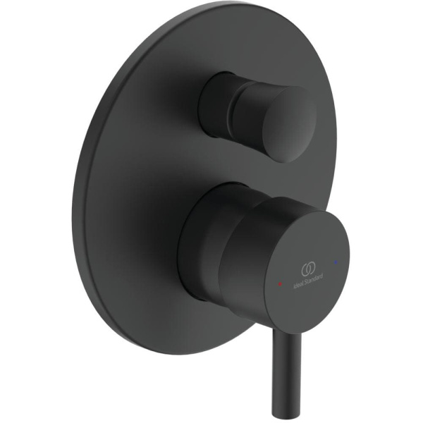 Душевая система скрытого монтажа Ideal Standard Ceraline Black 6 в 1, чёрный (лейка-стик, верхний душ 300 мм)