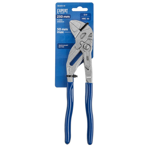 Клещи переставные (гаечный ключ) 250 мм (ширина захвата 50 мм, 20 положений) STARTUL EXPERT