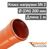 Труба канализационная НПВХ SN 2 наружная 200 х 3.9 х 1000 мм Ostendorf Германия Труба канализационная НПВХ SN 2 наружная 200 х 3.9 х 1000 мм Ostendorf Германия