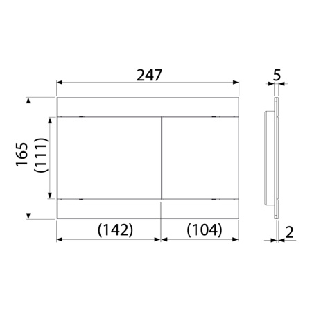 Кнопка смыва для инсталляции Alcaplast FUN ANTIC бронза