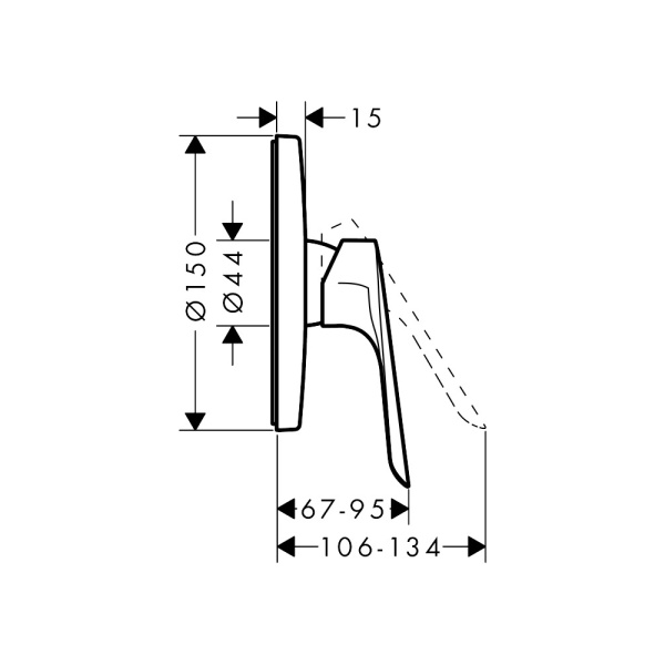 Смеситель для душа Hansgrohe Logis E 71603000 Смеситель для душа Hansgrohe Logis E 71603000