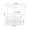 Восстановитель раструба DN 110 мм со смещением 13,5 мм McALPINE MRDC1GR-OS