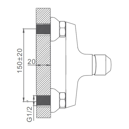 Смеситель для душа Gerhans K12010